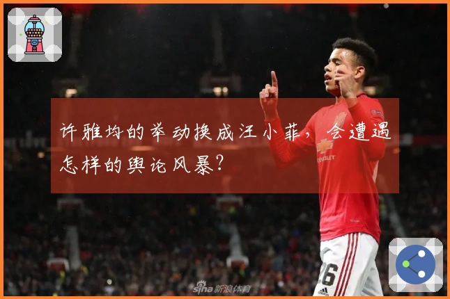 许雅均的举动换成汪小菲，会遭遇怎样的舆论风暴？